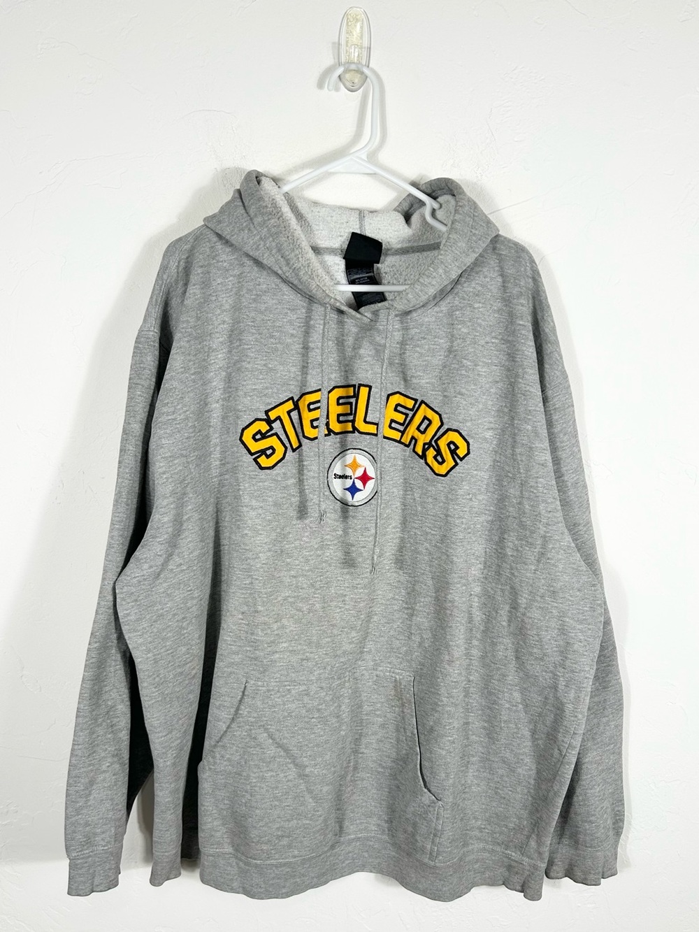 👁️Vintage Y2K NFL Reebok Pittsburgh Steelers Hoodie Sweatshirt Embroidery